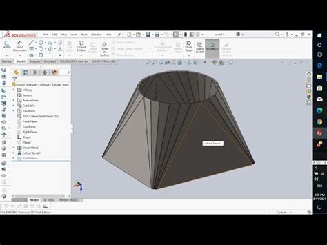 solidworks squared to round